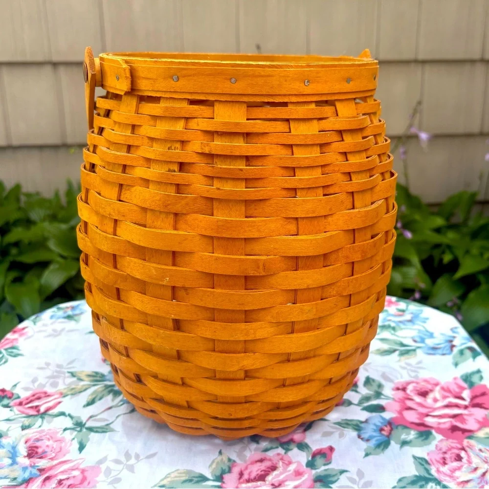 Longaberger 2000 Century Celebration Handwoven Pineapple Shaped Basket w/Handle